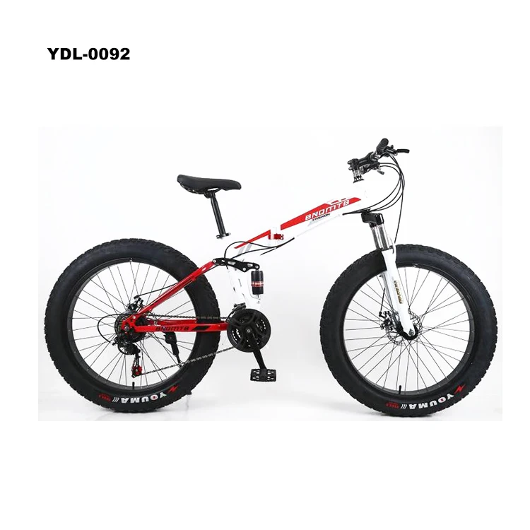 
Folding Fat Tire European market Bike Double Absorber Disc Brake Soft-Tailed Mountain Bikes 4.0 Bicycle 