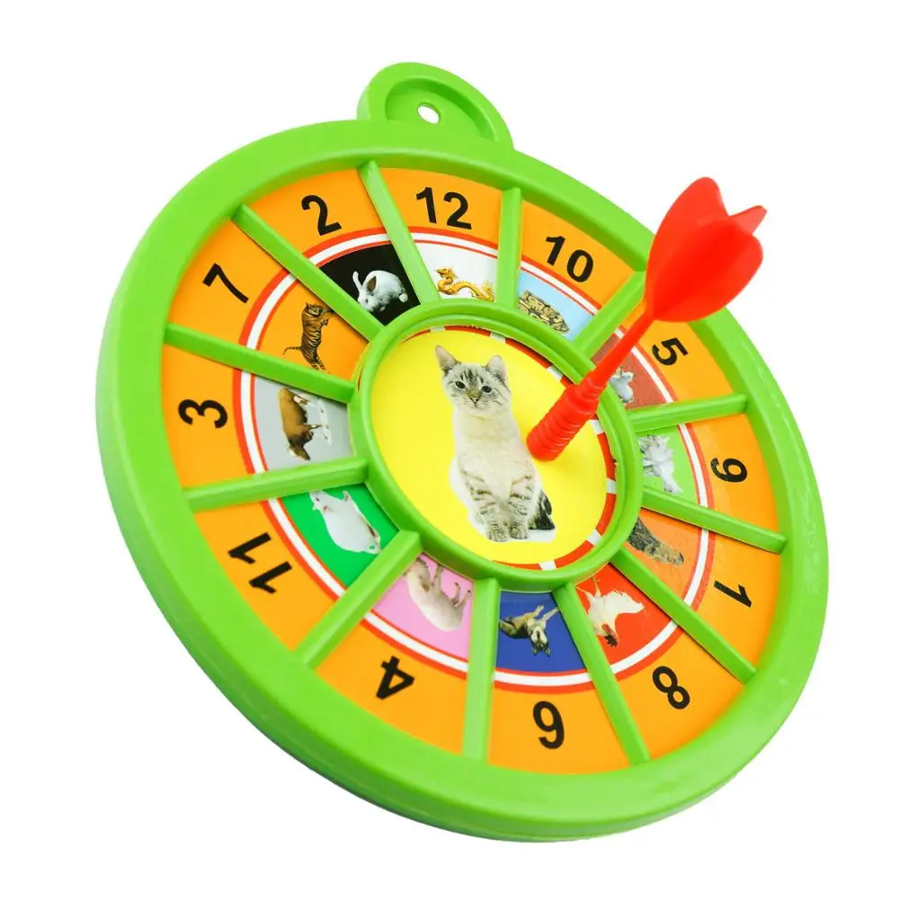 
Plastic Magnetic Dartboard Set 16 CM Dart Board with 1 Magnet Dart for Kids Game 