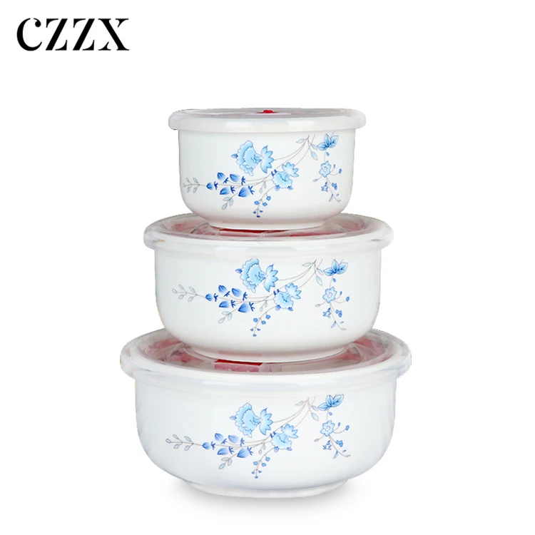 3 набора фарфоровых керамических свежих чашек с герметичной крышкой с индивидуальным принтом
