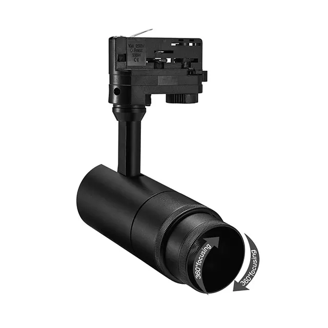 Commercial and architecture LED Lighting Manufacturer Zoomable COB Track Spotlight 10W-30W for Art gallery/Museum Lighting