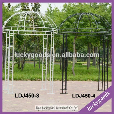 
2016 popular selling white roman wedding gazebo with round dome 