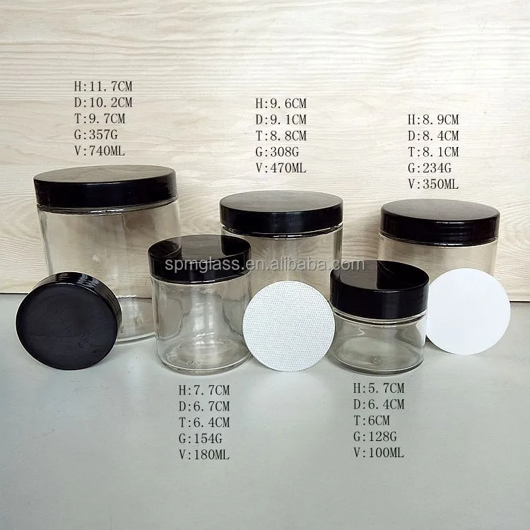 wholesale straight sided glass jar for candle making made in china