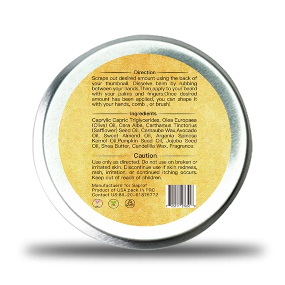 Popular Beard Balm Moustache Wax 2OZ With Beeswax For Beard Grooming And Styling