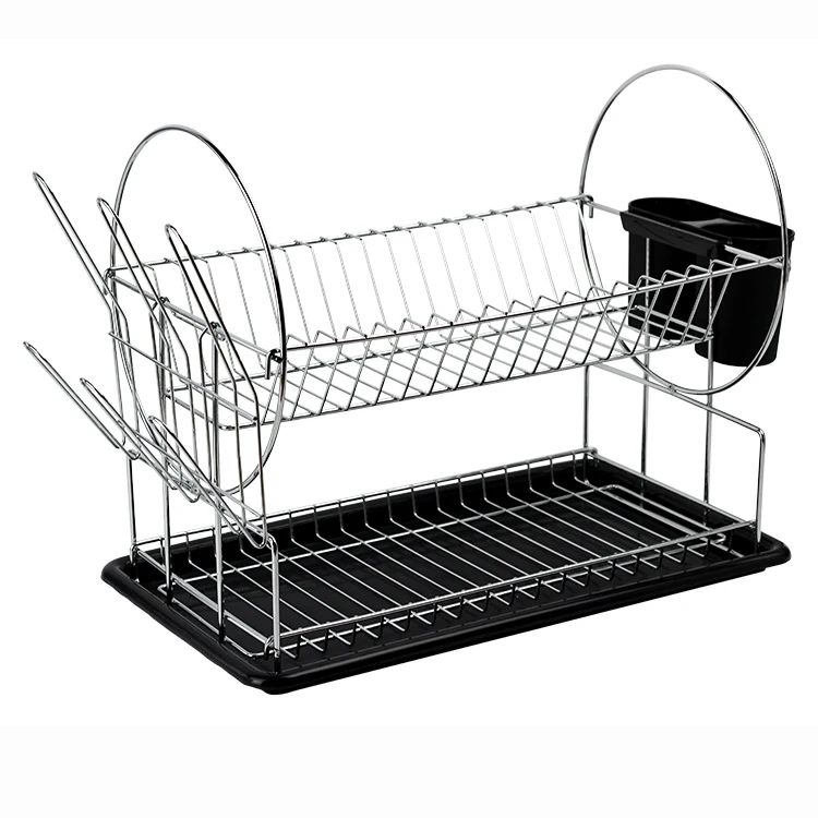 BX группы складной 2 уровня блюдо сушилка для посуды посудомоечная машина для слива воды пластиковый лоток