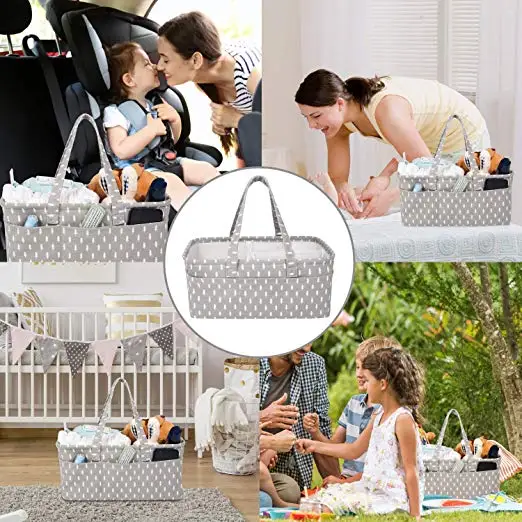 OEM&ODM Baby Diaper Caddy Organizer  Baby Shower Gift Storage Basket