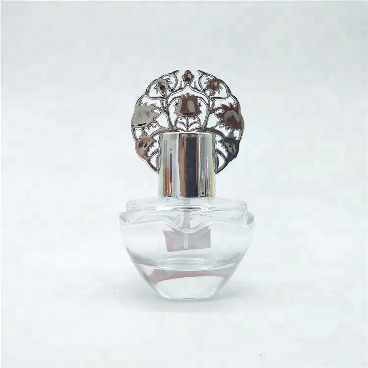 alibaba china high quality cosmetic perfume bottle 20ml glass spray fancy empty bottle glass perfume with silver cover