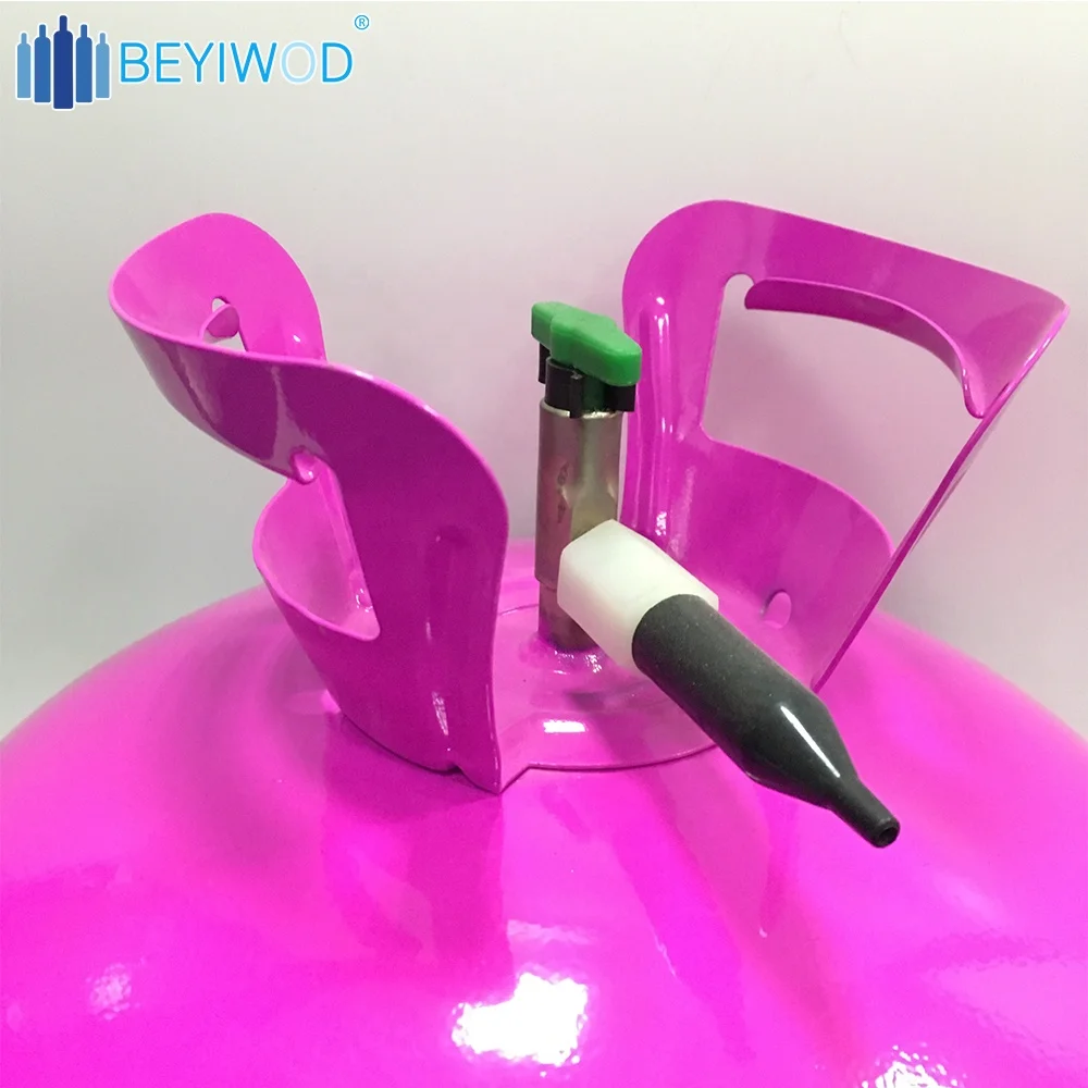 factory supply price high purity helium gas disposable helium tank kit with ribbon & balloons