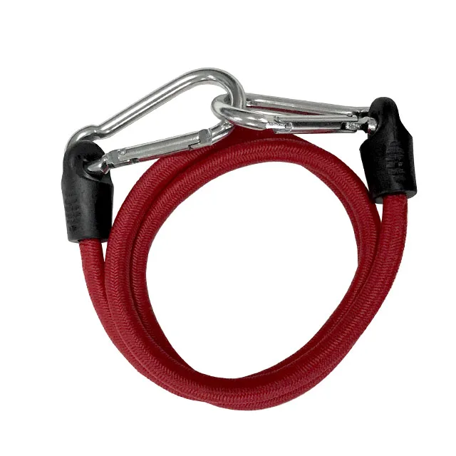 10mm multi-function luggage rope bungee cord with safety carabiner hook