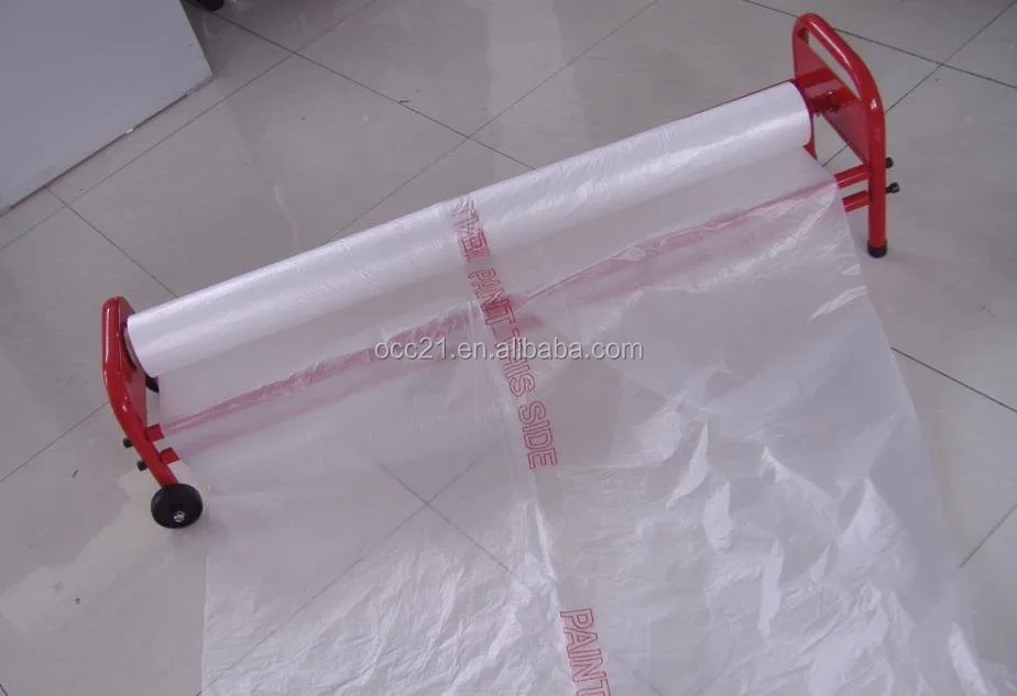 Paint Absorbent Corona Treated Plastic Sheet Masking Film
