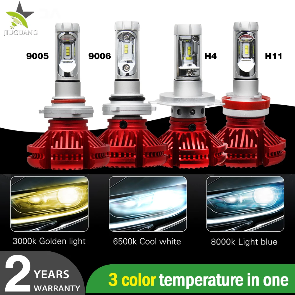 h4 Авто H7 H11 лампы HB3 HB4 9005 9006 высокой мощности супер яркий автомобиль X3 светодиодные фары