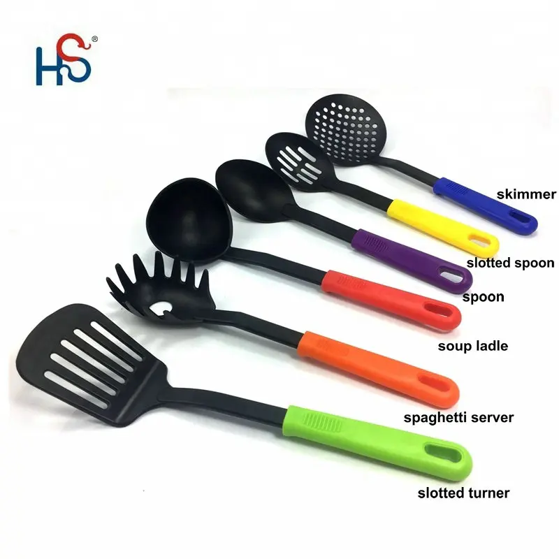Home Kitchen Appliance Nylon Cooking Utensils Set Nonstick Cookware Set Names Of Kitchen Utensils