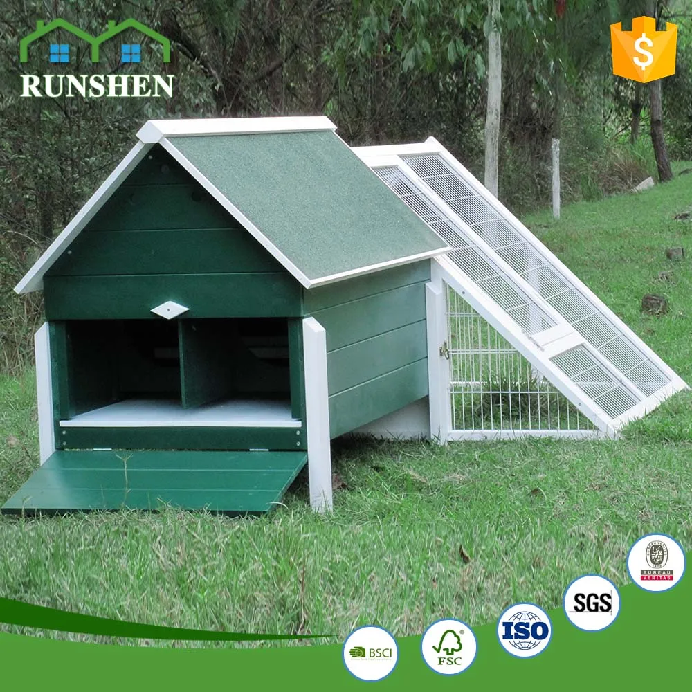 New Design Wooden Chicken Coop Outdoor Rabbit Hen Pet House With Backyard Run Luxury Large Chicken Cages