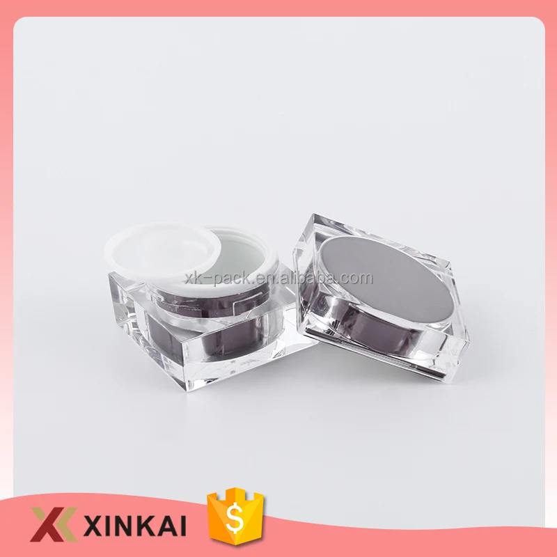 Пластиковые типа пустые баночки с кремом для лица 50 мл оптовая продажа косметических баночек