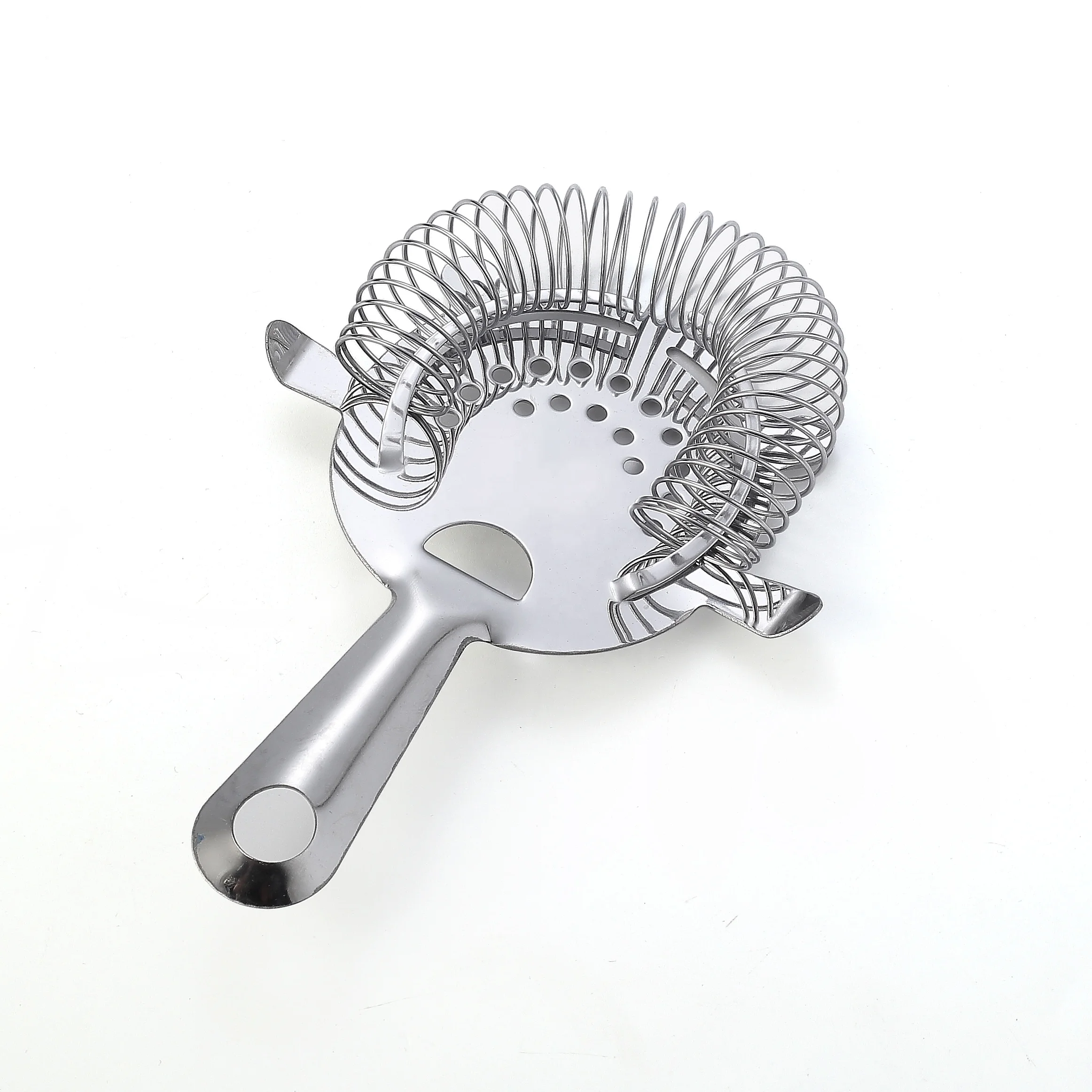 Stainless Steel Bar Cocktail Ice Strainer Metal Mesh Wire Spring Filter