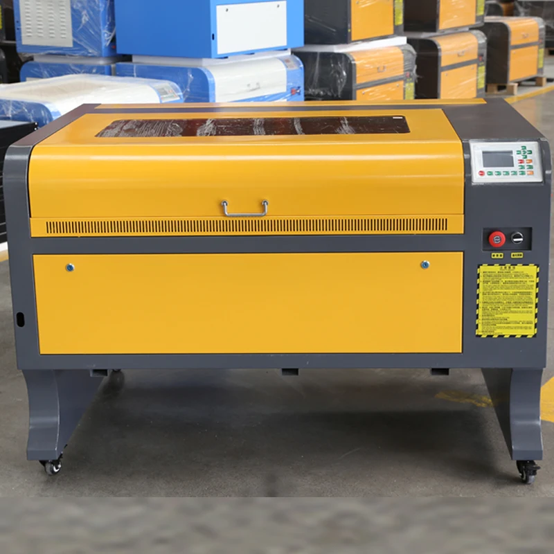 CO2 Ruida offline 1080/9060 cheap granite stone laser engraving machine/CNC laser cutter engraver for non metal 80/100/130w