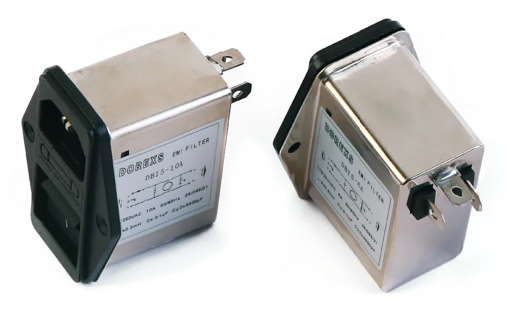 Разъем IEC DBI5 3A, шнур питания переменного тока, шумовой фильтр EMI