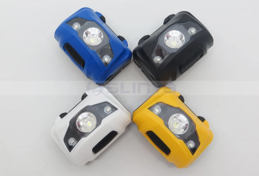 AAA Recharge LED Motorcycle Headlight Red Q5 Light Warning SOS Headlamp