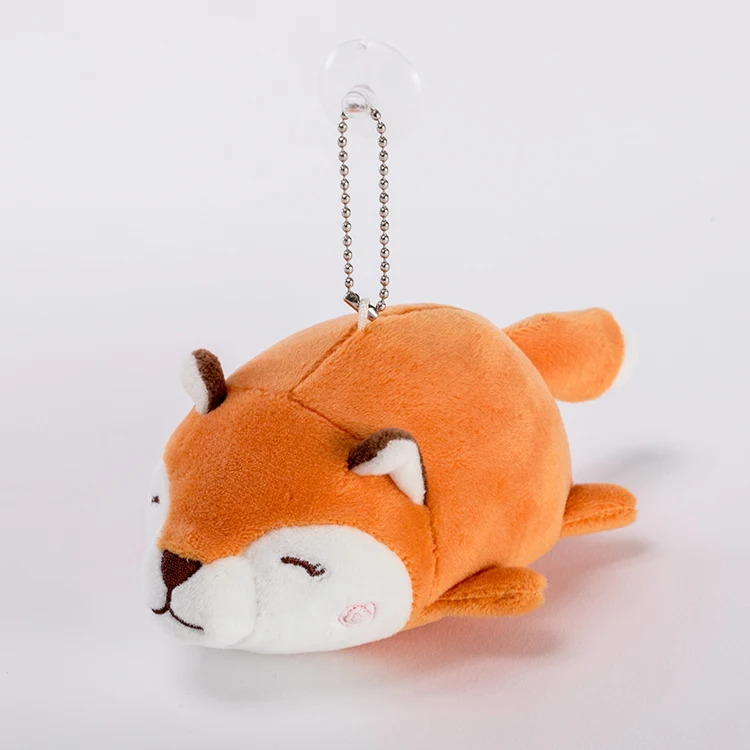 OEM/ODM mini stuffed fox toy keychain plush animal keychain