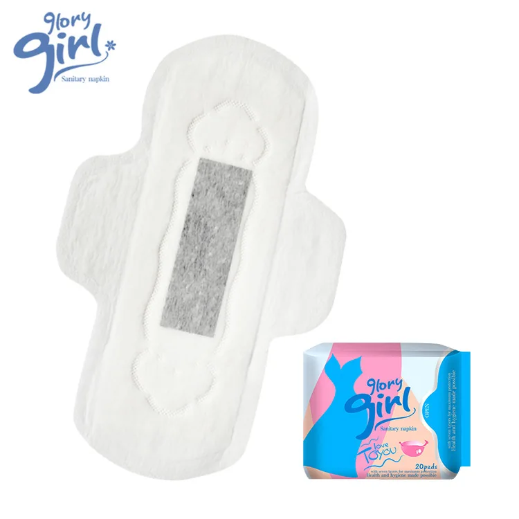 Производство OEM, женские гигиенические прокладки, дышащие гигиенические прокладки из бамбукового угля оптом