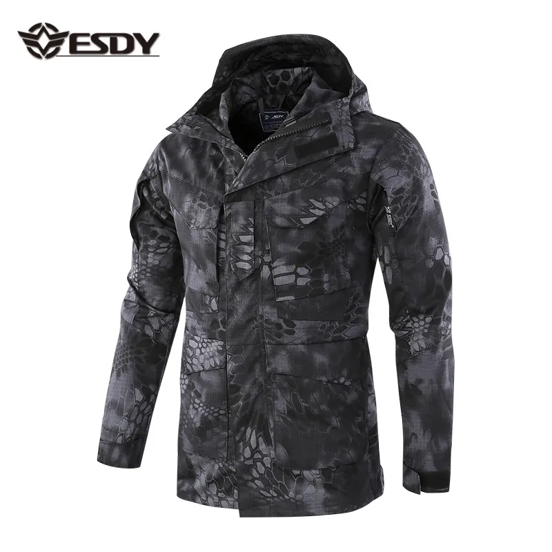 ESDY Jackets men outdoor tactical windbreaker jacket combat windbreaker
