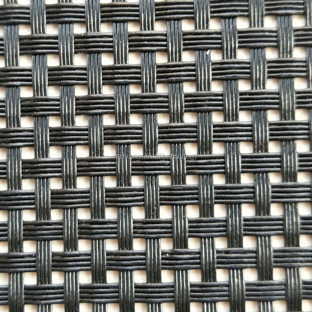 Manufacturer from China Basketweave 4*4 Sling mesh Vinyl Woven Polyester mesh fabric