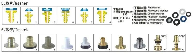 Washer and Insert (shower hose)