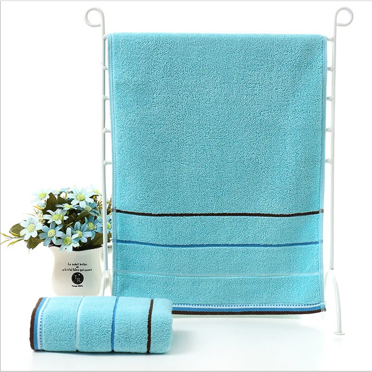 Luxury Superdry Colorful Stripe Terry Cloth Customized Cotton Exfoliating Face Wash Towels