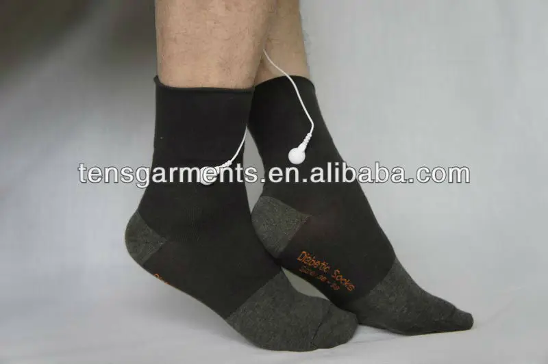 
OEM service TENS electrical massage socks for physiotherapy 