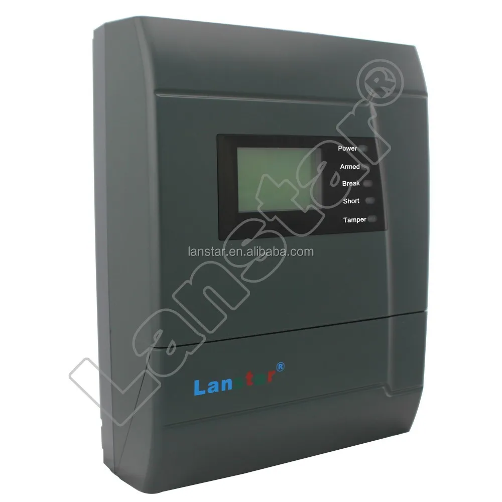 Electric fence system for residential security with alarm