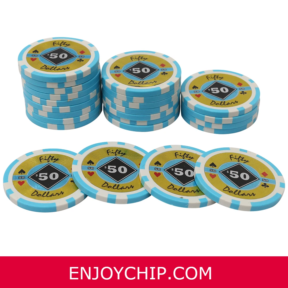 11.5g Casino Black Diamond Professional ABS sticker poker chip