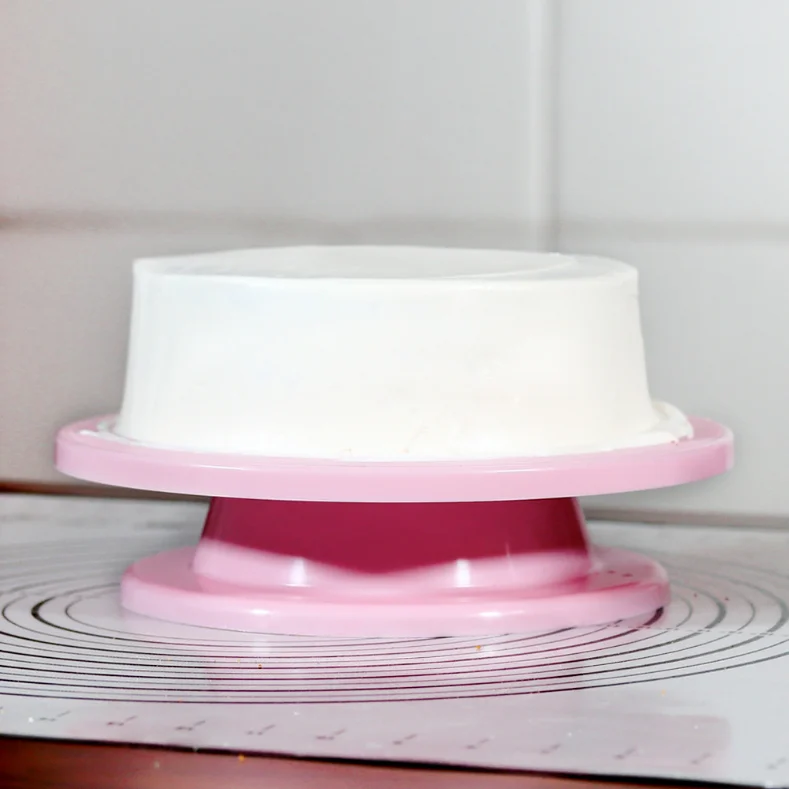 Cake Baking Tools Rotating Cake Stand Turntable Supplies Plastic Cake Stand  Decorating