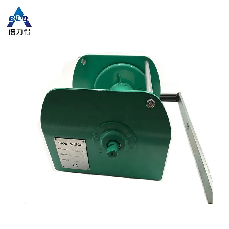 1T High performance mechanical winch manufacturer manual hand winch heavy duty hand winch for sale