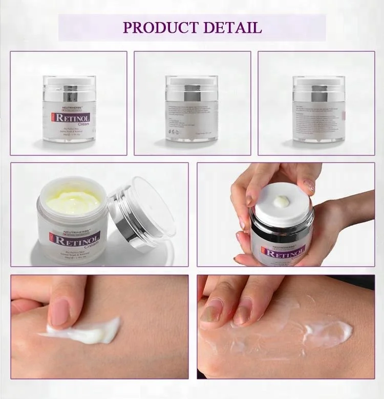 Glutathione Skin Whitening Cream Stem Cell Anti Wrinkle Anti Aging Retinol Cream