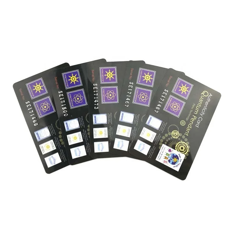 Bio Energy Health Card Negative Ion FIR Cards with Cheap Price