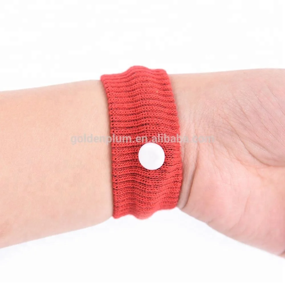 Adjustable Travel Reusable Cotton Wrist Band Anti Nausea Wristbands Sickness Car Motion Sea Sick Ship Plane