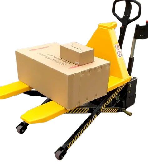 REDDOT new-launched object-sensing electric automatic height adjust high hand scissor lift pallet truck