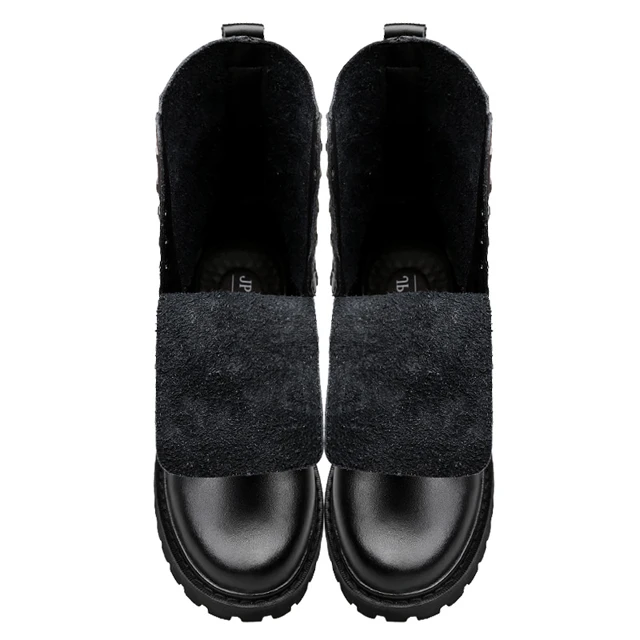 
Hiking Military Army Tactical Boots Mans Outdoor Leather High Top Desert Black Anti-Skid Land Shoes Walking Climbing Travel 