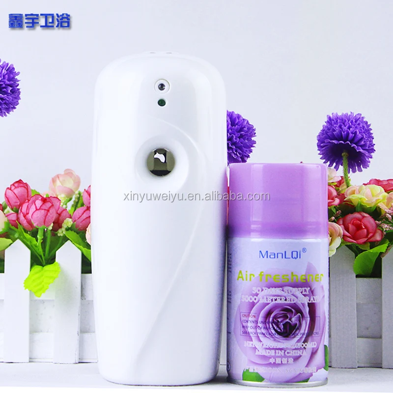 Hotel Wall mounted ABS plastic automatic air freshener dispenser aerosol fragrance dispenser for toilet