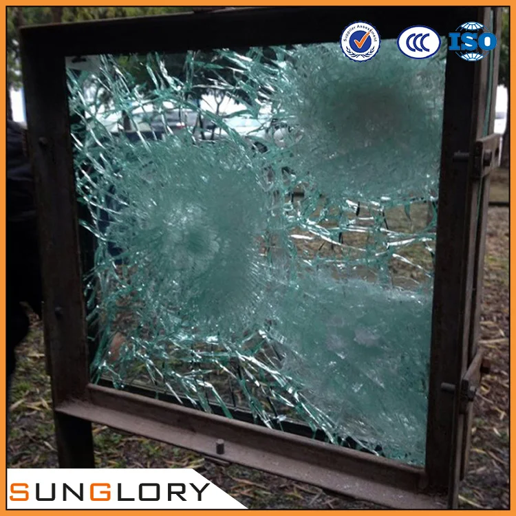 20 mm glass , 20mm 30mm 40mm Bulletproof Laminated Glass
