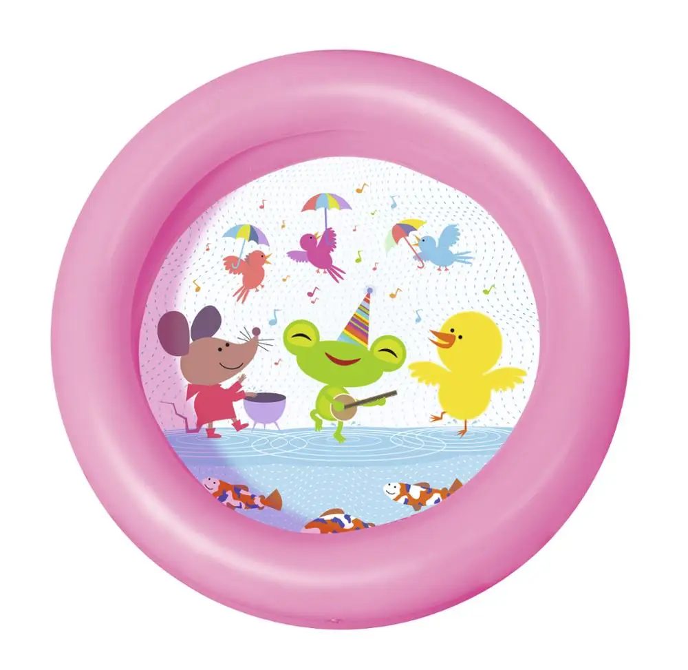 Bestway 51061 Round 2-ring Kiddie Pool Kids Plastic Swimming Pool 61cm*H 15cm