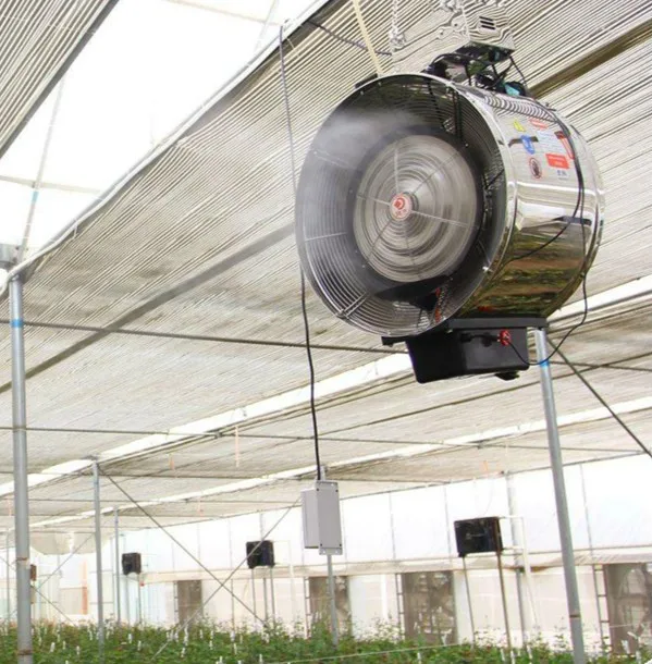 cheapest Hanging & swing direction air circulation ventilation exhaust fan for greenhouse