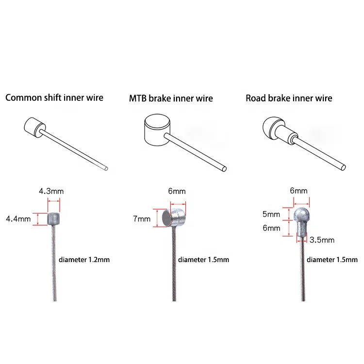 
ZOYOSPORTS Mountain Road Shifter Brake Gear Bike Galvanize Cable Line MTB Bicycle Steel Derailleur Speed Line Inner Wire 