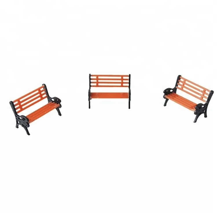 
100pcs 1/50 scale architectural model making bench chair for park 