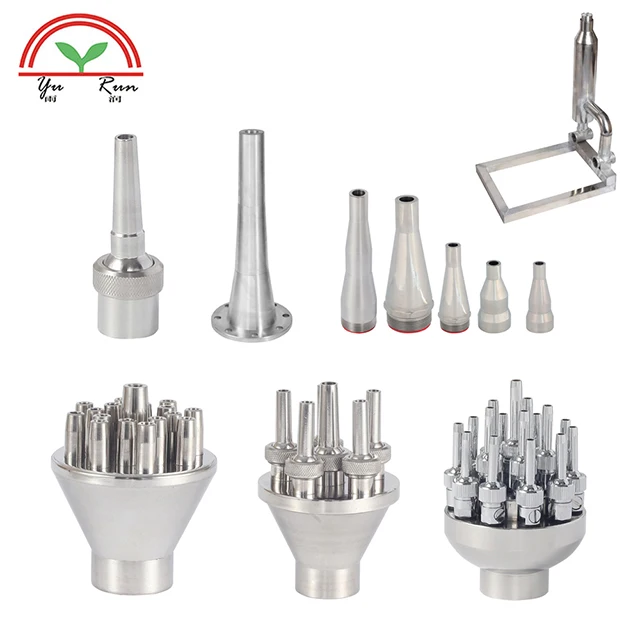 Factory Price 340mm length water film nozzle stainless steel flat lava nozzle jet head