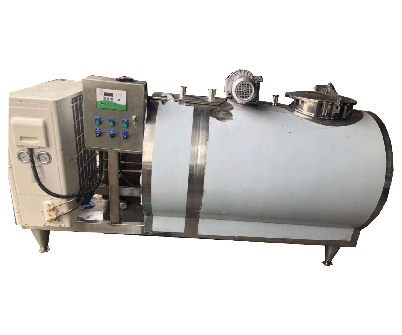 7000 Liter Stainless Steel Fresh Milk Cooling Tank