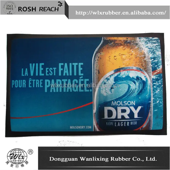 Custom bar spill mat/ bar drink mats/ drink bar rail mat
