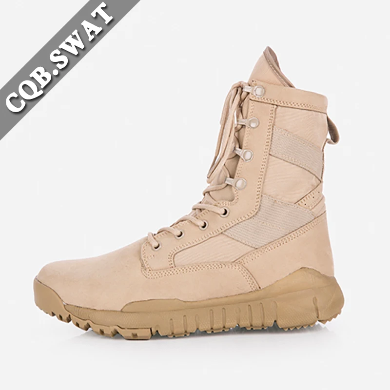 Hot Selling Desert Hiking Boots Gender Tactical Combat Boots Beige Men Winter Shoes Cement Rubber Shoes Spring Ankle