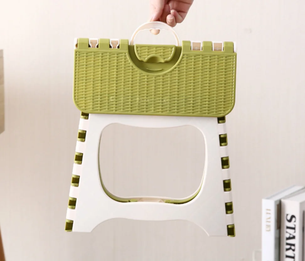 Складная скамейка для дома и поезда для хранения на улице, Детская скамейка, портативная скамейка, пластиковый многофункциональный складной ступенчатый табурет