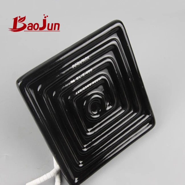 Ceramic Flat Infrared Heater 1000C Far  Pad For Animals