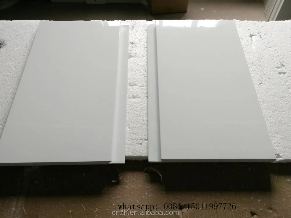 white laminate glossy mdf slat lacqure folding cabinet door with gas strut